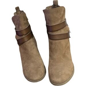 Madden Brown Suede Booties 8.5